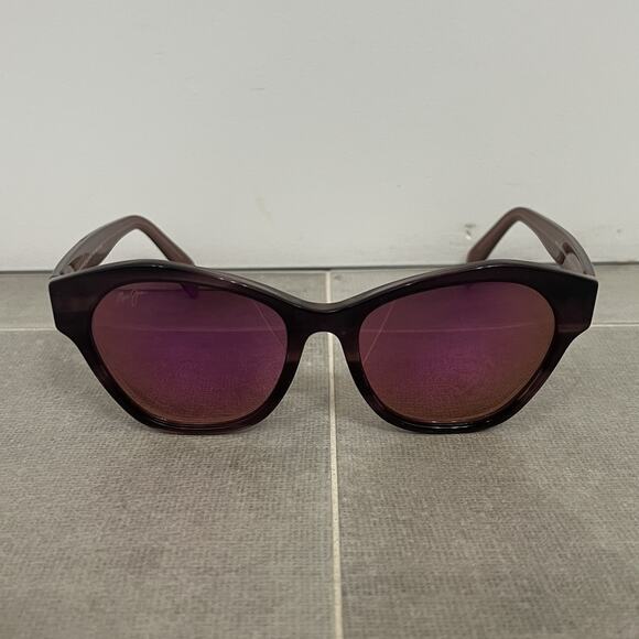 Maui Jim Kila MJ819-13C Sunglasses Plum Dusty Rose FRAMES ONLY 54.5-19-140 Italy main image 4